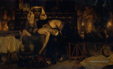  Lawrence Peintre - La mort des pharaons Premier né Fils romantique Sir Lawrence Alma Tadema
